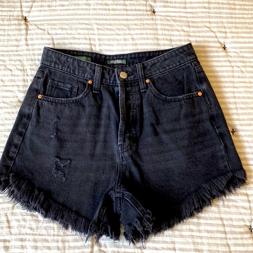 Wild fable black denim cut off shorts